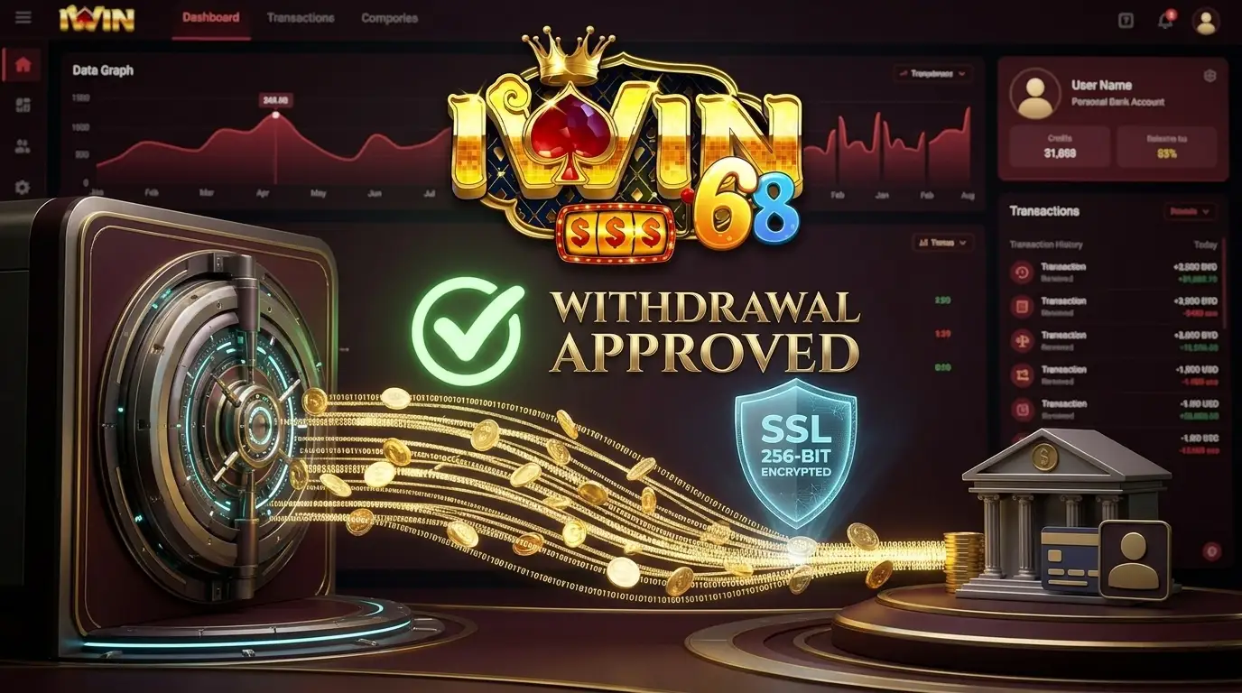 Hệ thống cổng thanh khoản rút tiền IWIN tự động bảo mật SSL 256-bit thành công siêu tốc